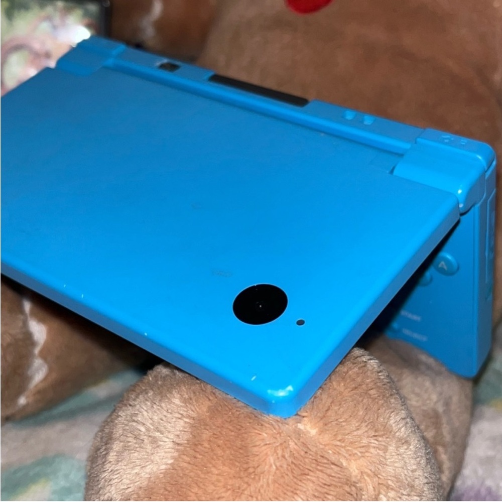 Blue Nintendo DSi system
